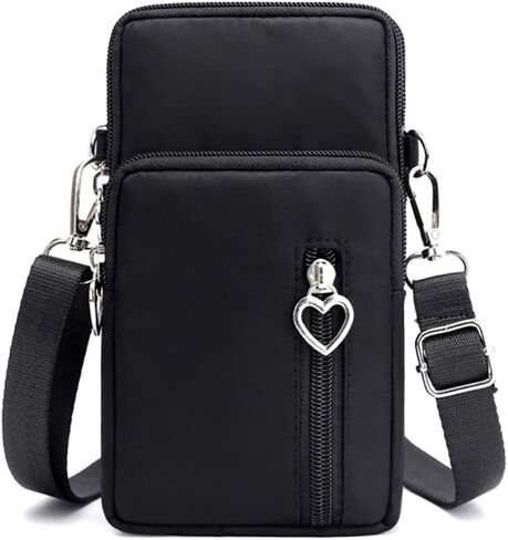 Women Crossbody Cell Phone Purse Wallet Case Wristband Armband Bag for Samsung Galaxy S24 Ultra S23 FE S22+ S21 Ultra A15 A14 A13 A03S A54 A35, iPhone 15 14 Pro Max, Moto G Stylus 2023 2022 (Black-L) in Kuwait