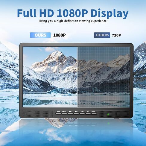 NORTHING 18" Portable TV with Bracket, 6500mAh Rechargeable Battery 1080P Portable Small TV, Battery Operated TV for Camping Home Patio in Kuwait