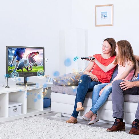 NORTHING 18" Portable TV with Bracket, 6500mAh Rechargeable Battery 1080P Portable Small TV, Battery Operated TV for Camping Home Patio in Kuwait