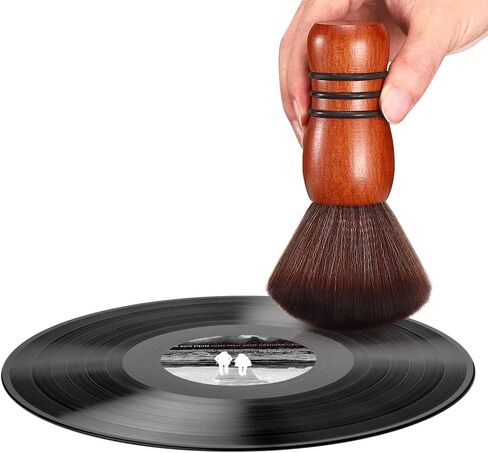 Facmogu LP Cleaning Brush Vinyl Record Cleaner, Anti-Static Soft Vinyl Record Cleaning Brush, Record Vinyl Dust Remover Brush, Vinyl LP Cleaning Turntable CD Album Cartridge Cleaner in Saudi Arabia