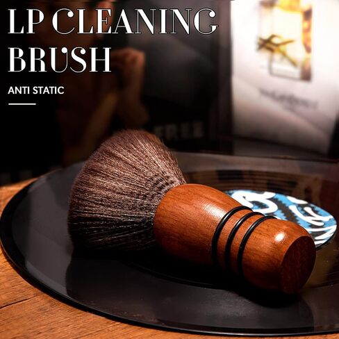 Facmogu LP Cleaning Brush Vinyl Record Cleaner, Anti-Static Soft Vinyl Record Cleaning Brush, Record Vinyl Dust Remover Brush, Vinyl LP Cleaning Turntable CD Album Cartridge Cleaner in Saudi Arabia