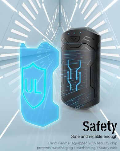 Hand Warmers Rechargeable 2 Pack, ROFWIZ 6000mAh Electric Portable Pocket Heater, are Great Warm Gifts for Women, Men, Heat Therapy, Raynauds, Outdoors, Hunting, Golf, Camping Gear in Saudi Arabia