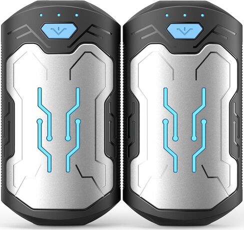 Hand Warmers Rechargeable 2 Pack, ROFWIZ 6000mAh Electric Portable Pocket Heater, are Great Warm Gifts for Women, Men, Heat Therapy, Raynauds, Outdoors, Hunting, Golf, Camping Gear in Saudi Arabia