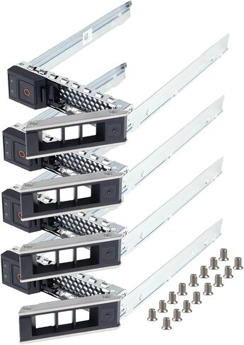 علبة القرص الصلب X7K8W 0X7K8W SSD Bracket 3.5 حامل القرص الصلب HDD Caddy متوافق مع Dell PowerEdge 16th/15th/14th Gen T560 R660 R760 R6615 R250 R350 R450 R550 R650 R750 T550 R6515 R7515،4 حزمة in Kuwait