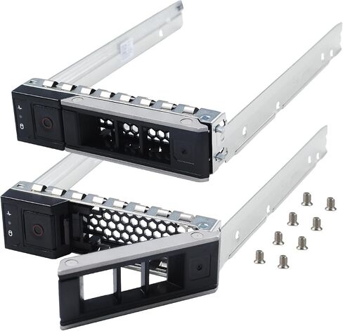 علبة القرص الصلب X7K8W 0X7K8W SSD Bracket 3.5 حامل القرص الصلب HDD Caddy متوافق مع Dell PowerEdge 16th/15th/14th Gen T560 R660 R760 R6615 R250 R350 R450 R550 R650 R750 T550 R6515 R7515،4 حزمة in Kuwait
