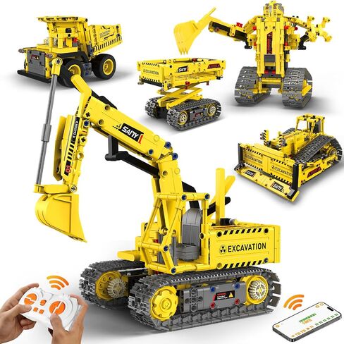 Robot Building Toys for Boys, STEM Projects for Kids Ages 8-12, Remote & APP Controlled Educational Coding Building Blocks Kit Rechargeable Robot Toy, for Kids (635 Pieces) in Kuwait