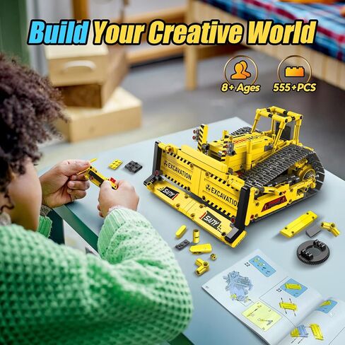 Robot Building Toys for Boys, STEM Projects for Kids Ages 8-12, Remote & APP Controlled Educational Coding Building Blocks Kit Rechargeable Robot Toy, for Kids (635 Pieces) in Kuwait