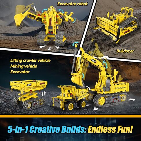 Robot Building Toys for Boys, STEM Projects for Kids Ages 8-12, Remote & APP Controlled Educational Coding Building Blocks Kit Rechargeable Robot Toy, for Kids (635 Pieces) in Kuwait