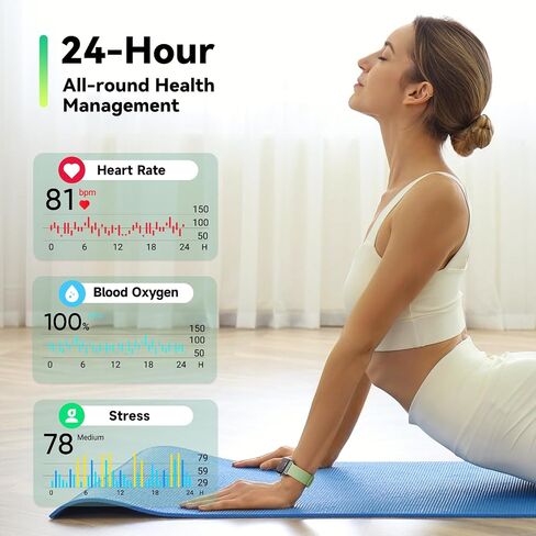 ENOMIR Smart Watch for Women Men with Bluetooth Call,Smartwatch with Alexa Built-in,Heart Rate SpO2 Sleep Monitor,5ATM Waterproof,Step Calorie Activity Trackers and Smartwatches for iOS&Android Phones in Saudi Arabia