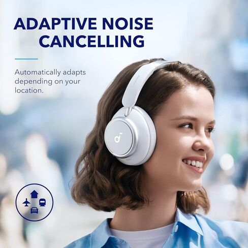 Soundcore by Anker Space Q45 Adaptive Active Noise Cancelling Headphones, Reduce Noise by Up to 98%, 50H Playtime, App Control, LDAC Hi-Res Wireless Audio, Comfortable Fit, Clear Calls, Bluetooth 5.3 in Kuwait
