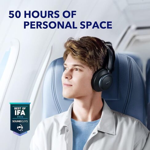 Soundcore by Anker Space Q45 Adaptive Active Noise Cancelling Headphones, Reduce Noise by Up to 98%, 50H Playtime, App Control, LDAC Hi-Res Wireless Audio, Comfortable Fit, Clear Calls, Bluetooth 5.3 in Kuwait