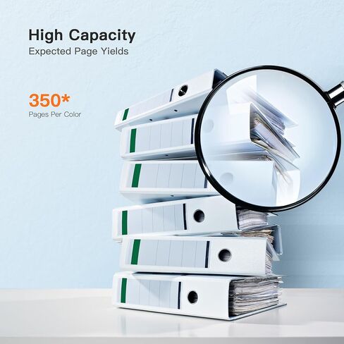 حبر E-Z (استبدال خرطوشة الحبر المعاد تصنيعها TM لطابعة HP 64 64XL 64 XL عالية الإنتاجية للاستخدام مع طابعة HP 7858 7855 7120 7155 7158 7164 6255 Tango X Tango Terra (1 أسود، 1 ثلاثي الألوان) in Kuwait