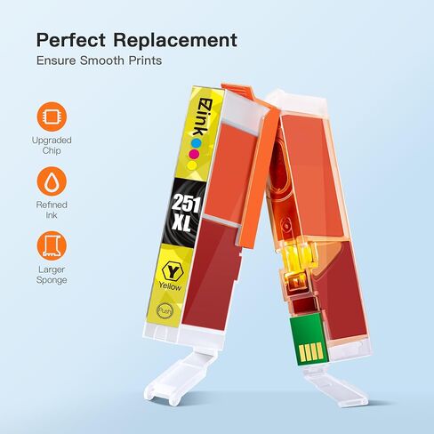 حبر E-Z (استبدال خرطوشة الحبر المعاد تصنيعها TM لطابعة HP 64 64XL 64 XL عالية الإنتاجية للاستخدام مع طابعة HP 7858 7855 7120 7155 7158 7164 6255 Tango X Tango Terra (1 أسود، 1 ثلاثي الألوان) in Kuwait