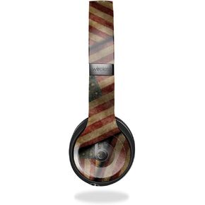 Skin Compatible with Beats Solo 4 - Vintage American - Premium 3M Vinyl Protective Wrap Decal Cover - Easy to Apply | Crafted in The USA by MightySkins