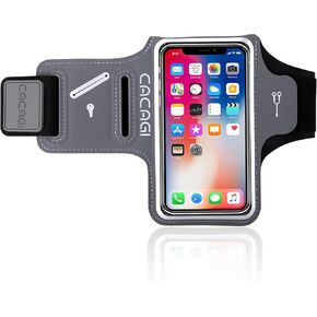 Running Phone Holder, Sweatproof Sports Arm Band with Key Pocket & Card Slot for iPhone 15/14/13/12/11 Pro for Workout Exercise Walking Gym Jogging