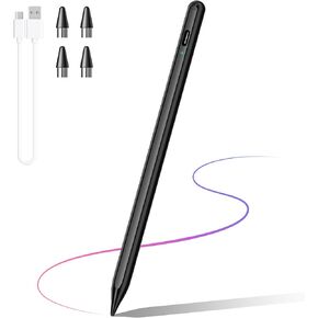 DRYMOKINI Stylus Pen, Active Stylus Pen Touch Screens Compatible for Android and iOS Tablet/Phones, Rechargeable Universal Stylus Pencil Compatible for A-pple/i-Pad/Phone Tablet, BabyPink