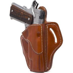 1791 Gunleather 1911 Holster, Right Hand OWB Leather Gun Holster for Belts fits All 1911 Models with 4" and 5" Barrels
