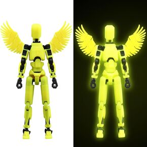 MerryXD Titan 13 Action Figure,Assembly Completed Dummy 13 Action Figure Lucky 13 Action Figure T13 Action Figure 3D Printed Multi-Jointed Movable, Nova 13 Action Figure Toy Black