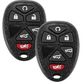 Key Fob, Keyless Entry Remote Start Control Replacement Fits for GMC Acadia 2007-2016 Yukon XL/Chevy Suburban Tahoe Traverse/Cadillac Escalade SRX/Buick Enclave FCC ID: OUC60270, OUC60221, 15913415