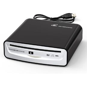 CD DVD Player for Car, Carrkoopy Portable USB Universal External CD Player for Car,Laptop, Desktop, TV, Mac, Computer,Plug and Play (for Android 4.4 and Above Navigation)