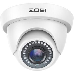 ZOSI 3K Lite 8CH H.265+ Home Security Camera System with AI Human/Vehicle Detection,Night Vision,5MP Lite 8 Channel CCTV DVR,4pcs 1080P 1920TVL 2MP Outdoor Indoor Surveillance Dome Cameras (No HDD)