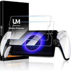 UniqueMe for PlayStation Portal Screen Protector, PS5 Portal HD Military Grade Shatterproof 9H tempered glass for PlayStation PS Portal Remote Player 8 inch 2023 - PlayStation 5 Screen,2 Pack