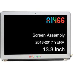 Seven Puppy Replacement Screen for MacBook Air A1466 13" 2013 2014 2015 2016 2017 EMC 2632 EMC 2925 EMC 3178 Complete LCD Screen Display Assembly 661-02397,661-7475 (Assembly)