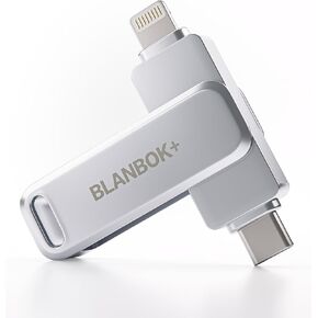MFi Certified 128GB Flash Drive for iPhone Photo Stick, USB Thumb Drive Memory Stick High Speed USB Drive Photo Storage for iPhone USB Stick Compatible for iPhone/iPad/Android/PC