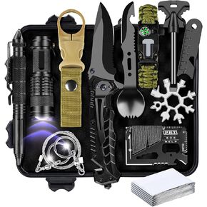 Gifts For Men Him Dad Husband, 28-In-1-Survival Kits, Men'S Gifts Survival Gear, Stocking Stuffers For Men Christmas Birthday Gifts, Unique Cool Gadgets Gifts For Camping, Hiking, Hunting