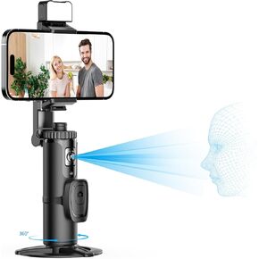 Auto Face Tracking Tripod 360° Rotation, 67" Tripod for iPhone Selfie Stick,Phone Tripod Stand Holder with Remote Gesture Control,No App, for Live Video Tiktok Live Vlog Streaming Video