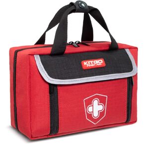 New Upgrade First Aid Kits Kitgo Trauma Kit with 218 Pcs Medical Supplies Compact Sized for Car,Home,Camping,Hiking,Adventure,College