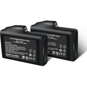 SNOW DEER 7.4V 2200MAH Rechargeable Li-ion Batteries for Heated Gloves Heated Socks Heated Hats (2pcs Battary only,not Include Charger)