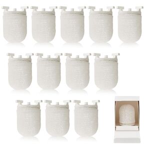 12 Pcs Gas Light Mantle Preformed Gas Lamp Mantles Gaslight Mantles Pre Formed Gas Light Mantel for Outdoor Indoor Gas Lights, White
