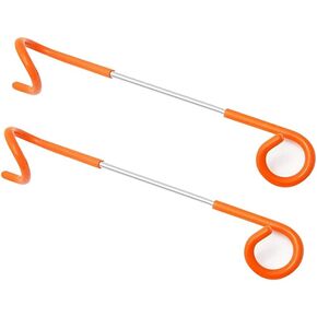 Camping Lantern Hook Hanger Tent Light Outdoor Lamp Hanger Non-Slip for Camping Hiking Black - 2pcs