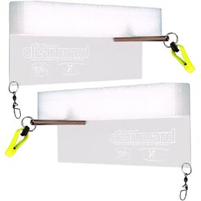 لوح تسوية مزدوج X Tackle OCB-10.5 مقاس 5.5 بوصة × 10.5 بوصة صندوق مكون من قطعتين شفاف، مقاس واحد in Kuwait