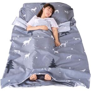Sleeping Bag Liner Ultralight Travel Sheet Dirt-Proof Travel Camping Sheet Sleeping Sheet Hotel Sheet for Outdoor Travel Hiking Hotels Picnics