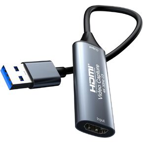 4K 30FPS HDMI Video Capture Card,Video Recording Card HDMI USB 3.0 for Gaming Live Streaming TV Recorder, for Windows Android Mac OS System VLC,OBS,Amcap,PS5,Switch,Xbox