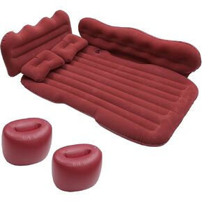Car Air Mattress Sleeping Mat Comfortable 50.39"x30.31"x5.91" Back Seat Bed Camping Air Mattress Bed with Pillows for Car SUV