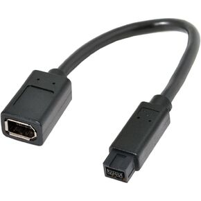NFHK IEEE 1394 6Pin Female to 1394b 9Pin Male Firewire 400 to 800 Cable 20cm