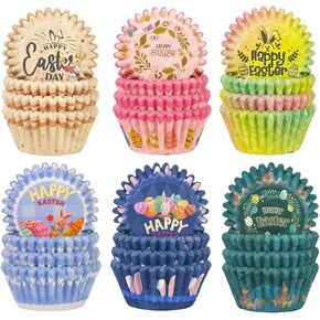 qiqee Christmas Standard Cupcake Liners Cupcake Cups 300-Count Food Grade Gradient Design Cupcake Papers Baking Cups Cupcake Wrappers for Christmas(Standard Size)