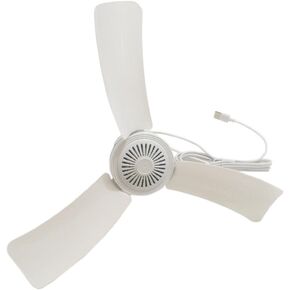 SKYRI Portable Ceiling Fan Mini USB Tent Fans for RV, Camping, Outdoor Hanging Gazebo Tents Ceiling Canopy Dorm Room Fan DC 5V Compatible Battery Power