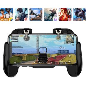 Mobile Phone PUBG Game Controller L1R1 Shoot and Aim Trigger Joystick Ergonomic Gamepad for PUBG Mobile/Knives Out,Phone Gaming Controller for 4.7''- 7.0'' Android & iOS (H6)