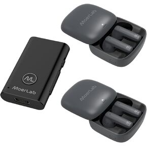 Auracast Solution Bundle Kit: 1 MoerDuo & 2 hearClear Earbuds Bundle-Seamless Bluetooth Auracast Audio for Enhanced Listening!