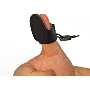 Soft Leather Archery Thumb Ring Thumb Thumb Guard for Traditional Bow Thumb Protector Guard for Mongolian Reurve Bow Finger Tab Shooting Glove