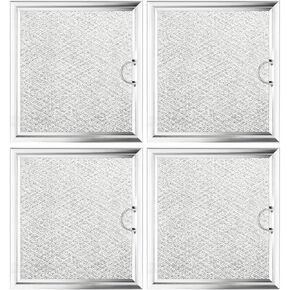 4Pcs Microwave Grease Filter Replacement for GE WB02X11534, Microwave Filter Replacement 6.81" x 6.332" Grease Filter Replacement