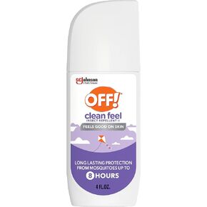 OFF! Clean Feel Insect Repellent Spritz with 20% Picaridin, Bug Spray with Long Lasting Protection from Mosquitoes, Feels Good on Skin, 4 oz