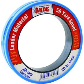 Ande PCW50-20 Mono Leader Wrist, 50-Yard Spool, 20-Pound