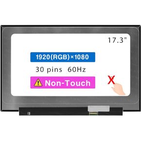 17.3" Screen Replacement for ASUS Vivobook M712 Series M712D M712DA M712DA-AU / M712DK M712DK-AU / M712U M712UA M712UA-AU FHD 1920 * 1080 30 pin 60 Hz LCD Non-Touch Screen Display Panel