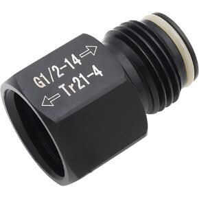 Soda CO2 Pressure Regulator Adapter for Aquariums Homebrew,Female TR21-4 Soda Cylinder to Male G1/2 Paintball Co2 Tank