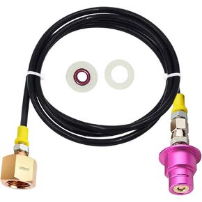 CGA320 Soda Machine Co2 Adapter Quick Connector Hose,for Co2 Storage Tanks Compatible With Soda Machine Terra/Art/Duo/Gaia/E-Terra/E-Duo(60inch)